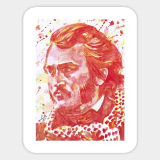 GUSTAVE DORE watercolor portrait Sticker